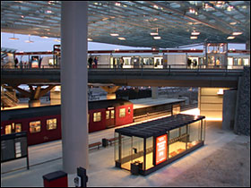 Flintholm station på indvielsesdagen
Foto: Helge Bay d. 24.01.04