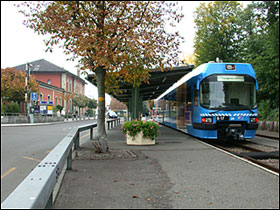 Letbanetog ved Wohlen station, Schweiz
Foto: Helge Bay d. 10.10.02