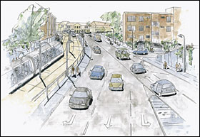 Nåleøjet åbnet. Illustration fra Korridorprojektet.