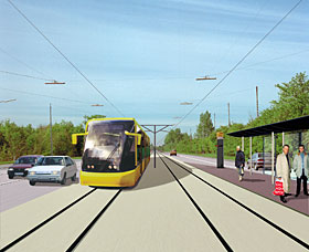 Ring 3 visualisering fra Projekt Basisnet, HT+Trafikministeriet