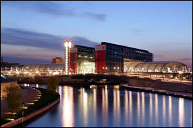 Berlin Hauptbahnhof med normal belysning, foto: Sued-deutscher
