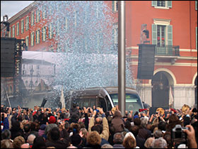 Fra &aring;bningsfest i Nice. Foto Alstom