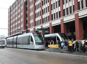 Letbanevogn i Houston, USA